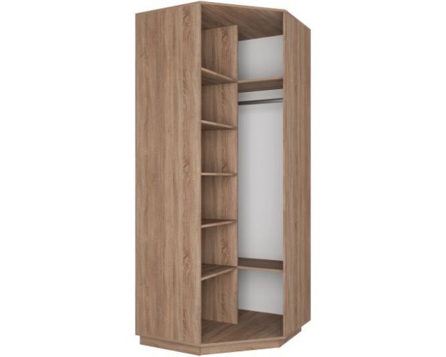 Шкаф-купе Экспресс Угловой ЛДСП/Зеркало 900 Венге