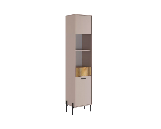 Стеллаж Доминика кашемир / дуб крафт золотой