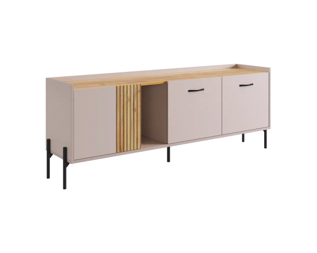 Модульная гостиная Доминика К6 кашемир / дуб крафт золотой