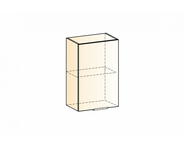 Стоун Шкаф навесной L450 Н720 (1 дв. гл.) (белый/палисандр)