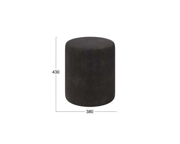 Пуф Тип 9 Велюр Графит